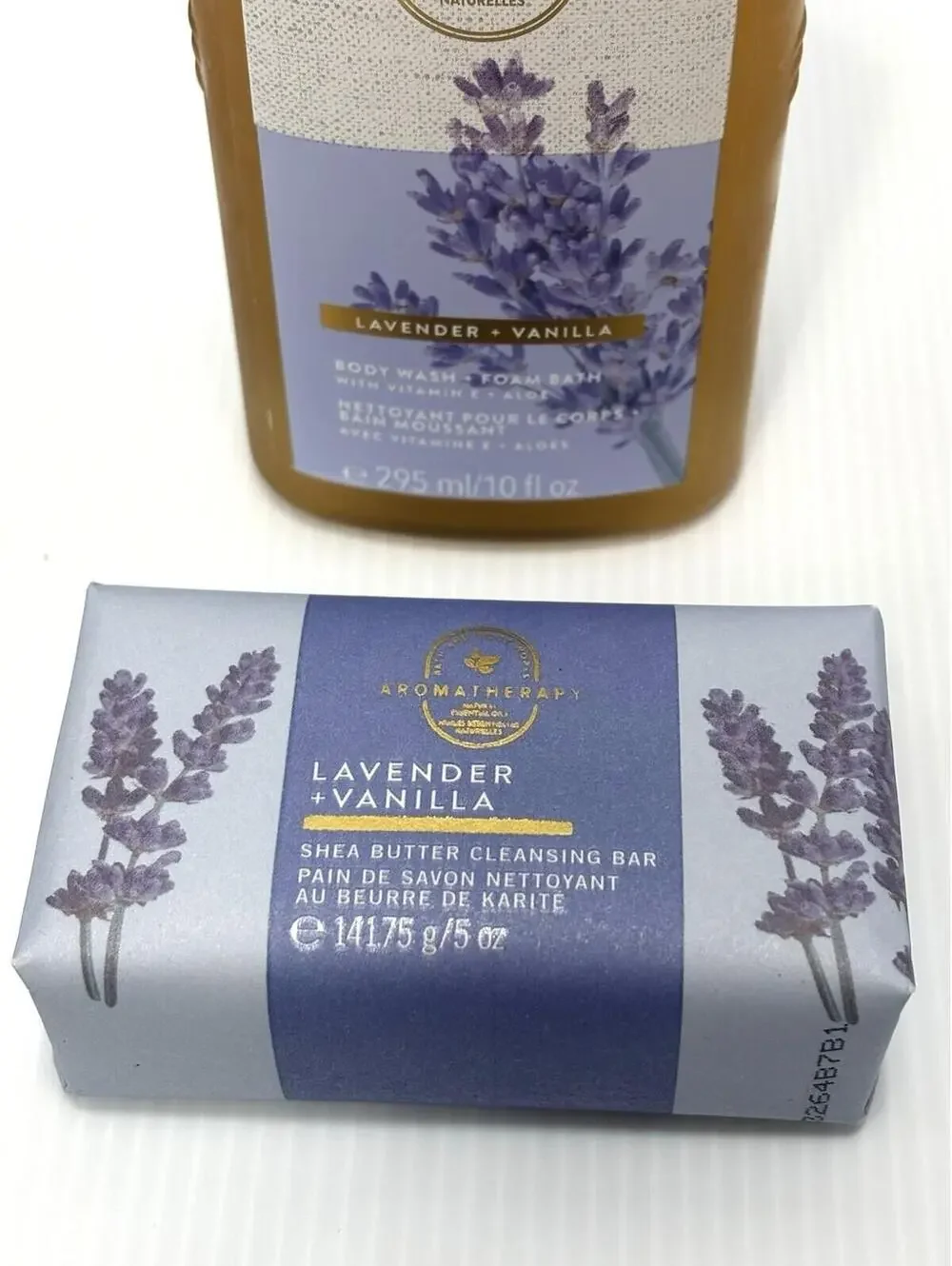 Bath & Body Works Aromatherapy Sleep Lavender Vanilla Body Wash & Soap Bar -NEW